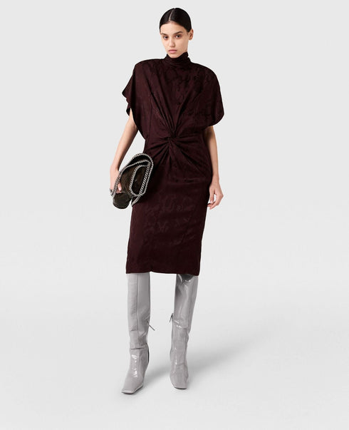 STELLA MC CARTNEY SNAKE PRINT MIDI DRESS